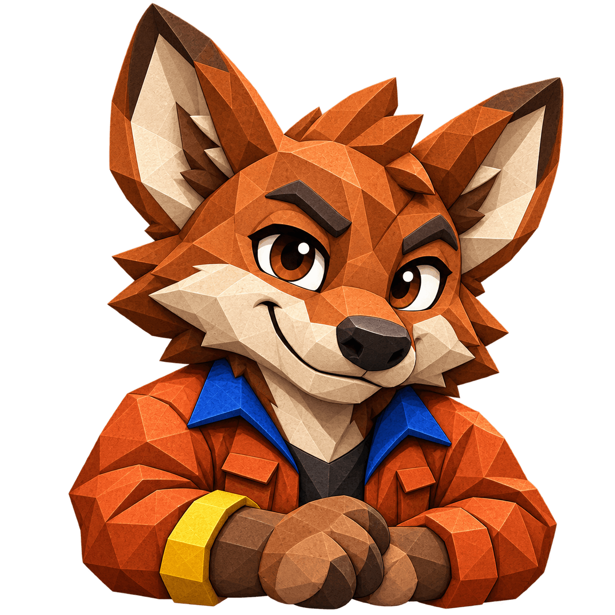 Copper Coyote representing Red Zone Residents
