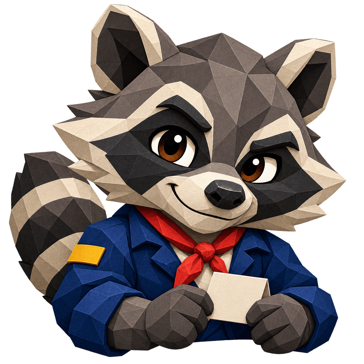 Static Raccoon representing Maya